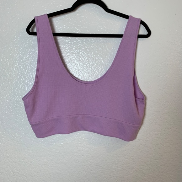 Victoria's Secret Two Piece Set Womens XXL Purple Waffle Knit Cardigan Tank Top - Picture 11 of 15